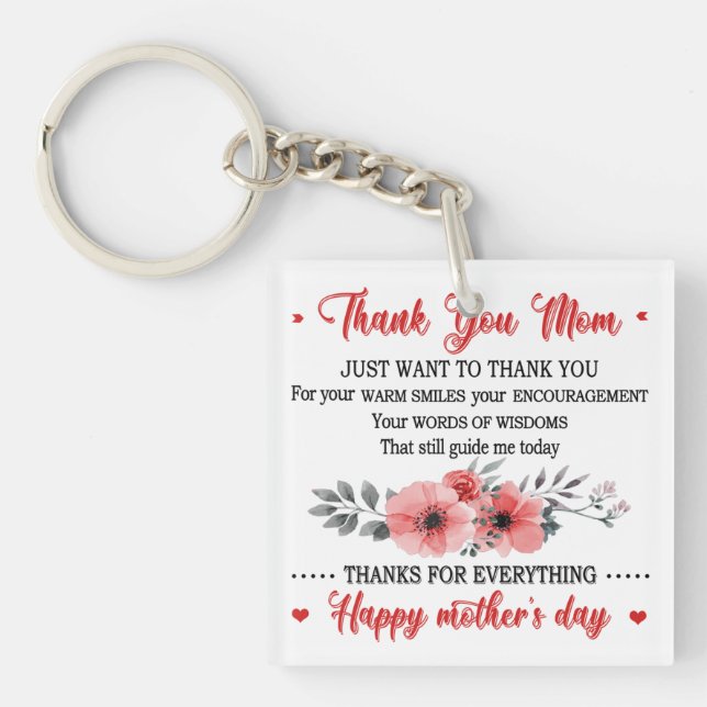  Happy Mother's Day Keychain (Front)