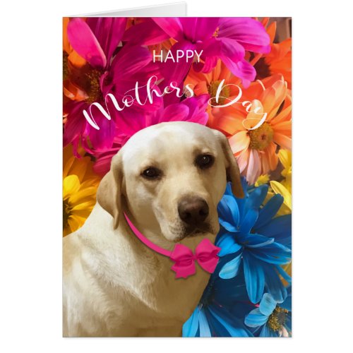 Happy Mothers Day Labrador Pet Dog Lover Card 