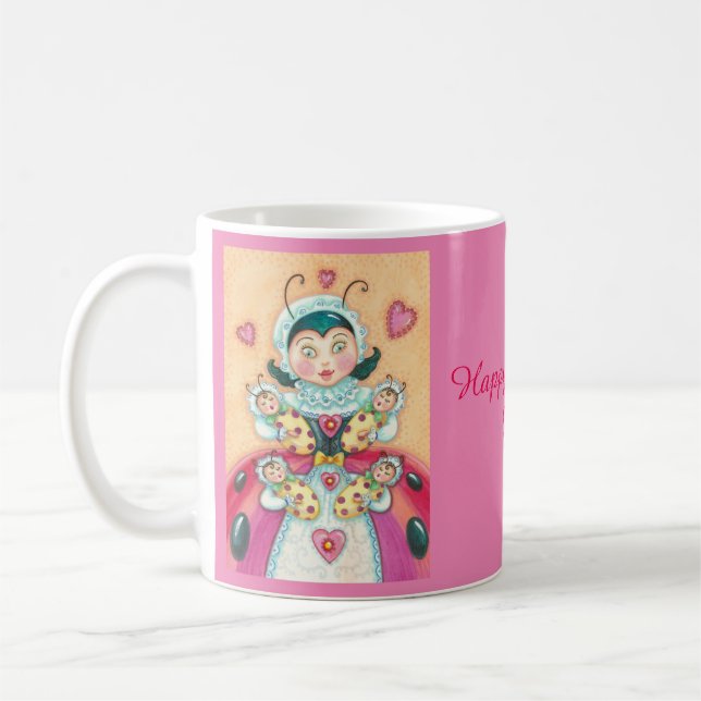 Happy Mother's Day LADYBUG BABIES MUG (Left)
