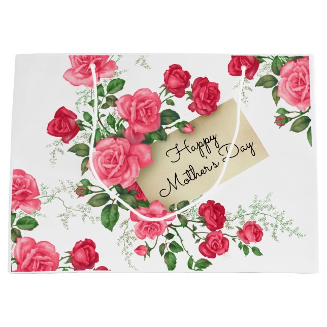 Happy Mother's Day Large Gift Bag (Front)