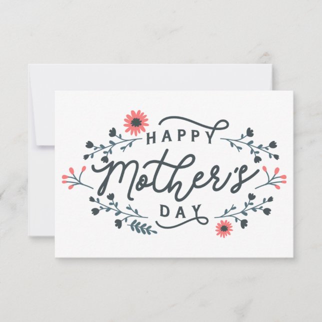 happy-mothers-day-lettering thank you card (Front)