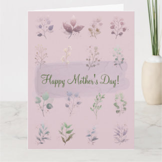 HAPPY MOTHER'S DAY(LIGHT MAUVE) CARD