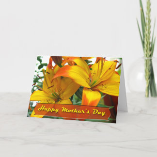 Happy Mother's Day Lilies Card