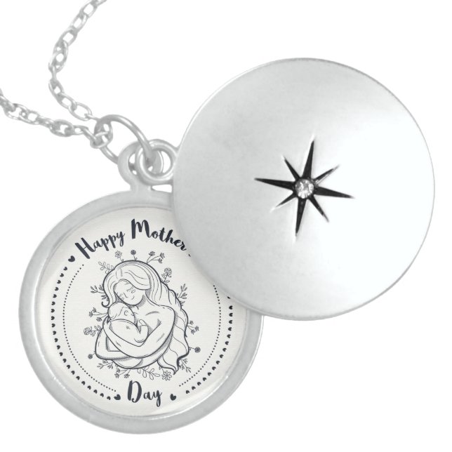 Happy Mother's Day Locket Necklace (Front)