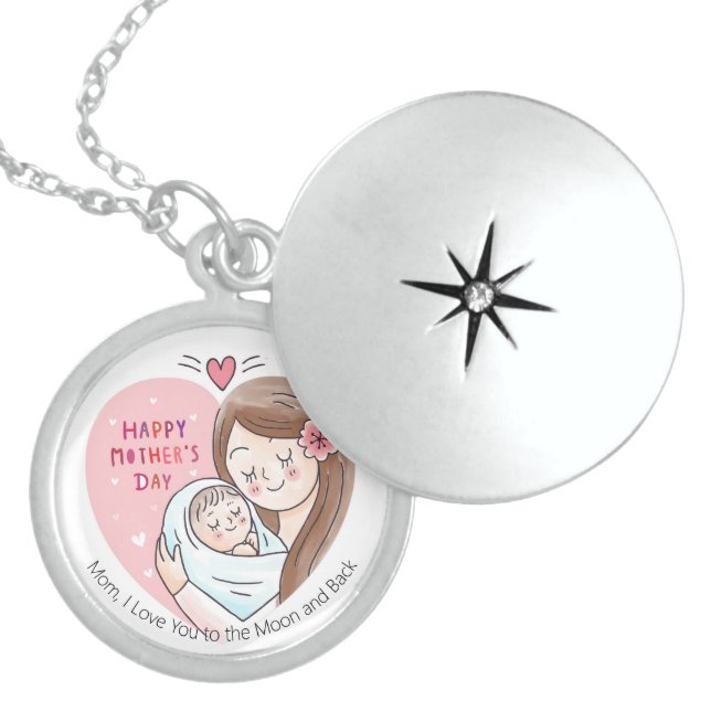 Happy Mother's Day Locket Necklace (Front)