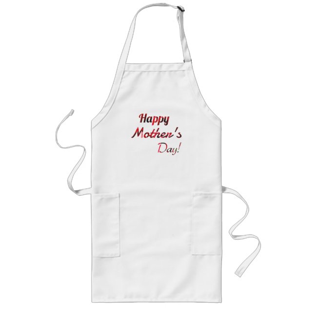Happy Mother's Day Long Apron (Front)