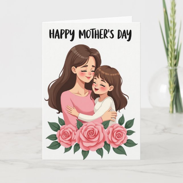 Happy Mothers Day Love Embrace Card (Front)