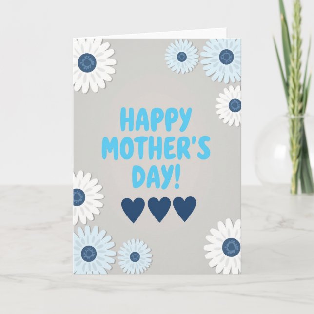 Happy Mothers Day Love Heart Card (Front)