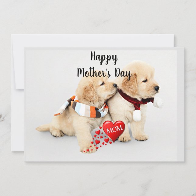Happy Mother's Day--Love You Mom Holiday Card (Front)