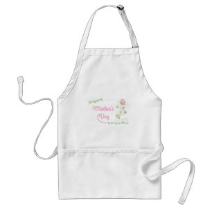 Happy-Mothers-Day Love you Mom Unique Adult Apron
