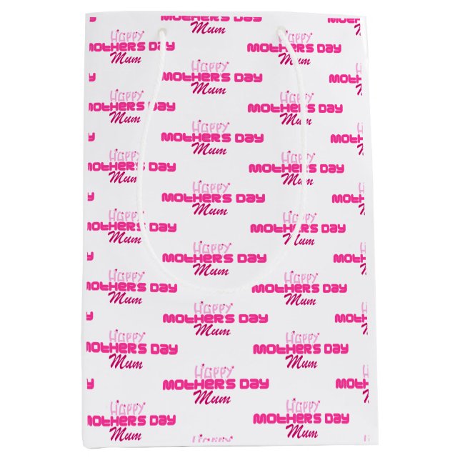 Happy Mothers day Medium Gift Bag (Front)