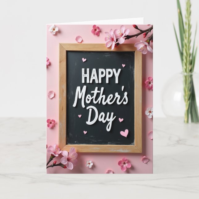 Happy Mothers Day Message Card (Front)