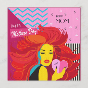 Happy Mother's Day! Modern design & Wishes Text Invitation