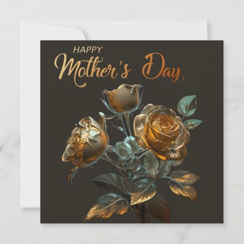 Happy Mothers day modern Holiday Card