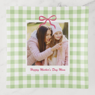 Happy Mother's Day Mom Birthday Gift Custom Photo Trinket Tray