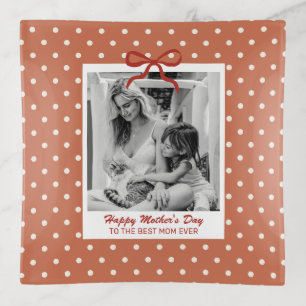 Happy Mother's Day Mom Birthday Gift Custom Photo Trinket Tray
