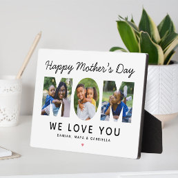 Happy Mothers Day Mom Custom Photo Collage Plaque