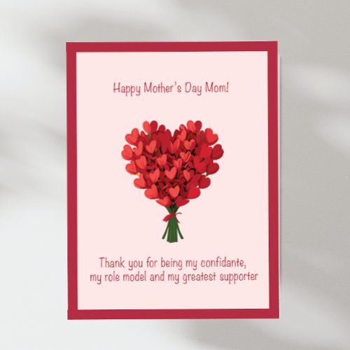 Happy Mothers Day Mom Holiday Card