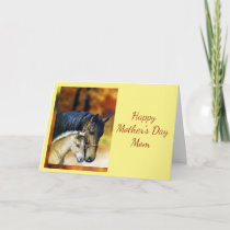 Happy Mother's Day Mom Mother, Horse Equestrian Card