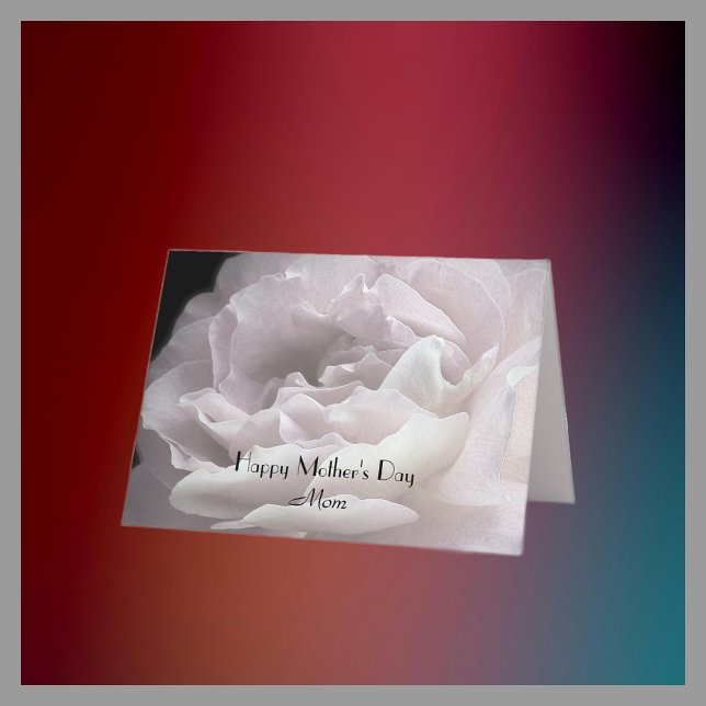 Happy Mother's Day Mom, Pink Rose Petals Greeting Card (Creator Uploaded)