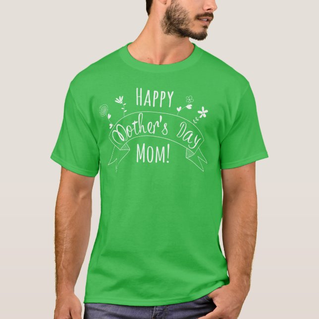 happy mothers day mom retro T-Shirt (Front)