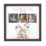  Happy Mother&#39;s Day Mom Teapot Flowers   Gift Box