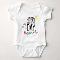 Happy Mother's Day Mommy Baby Bodysuit