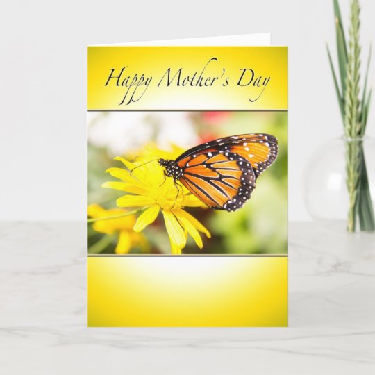Happy Mother's Day Monarch Butterfly Card