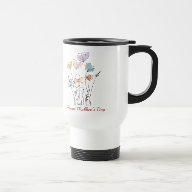 Happy Mother's Day Mug – A Beautiful Floral Gift (Right)