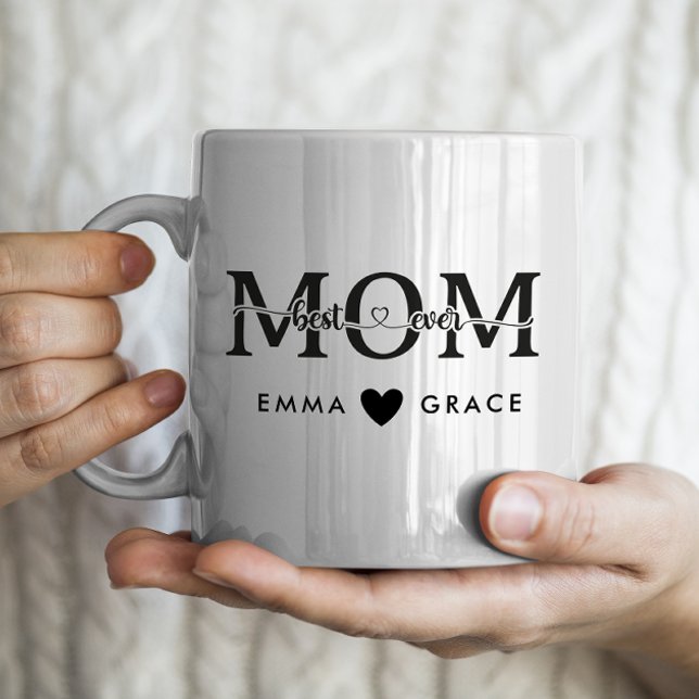 Happy Mother's Day Mug with 2 Kids Names (Creator Uploaded)