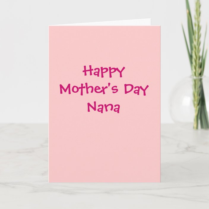 Happy Mothers Day Nana Card