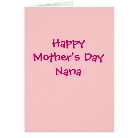 Happy Mother's Day Nana card