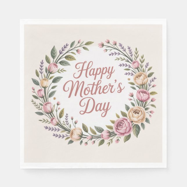 Happy Mother's Day  Napkins (Front)