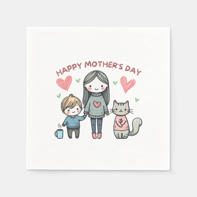 Happy Mother's Day Napkins (Front)
