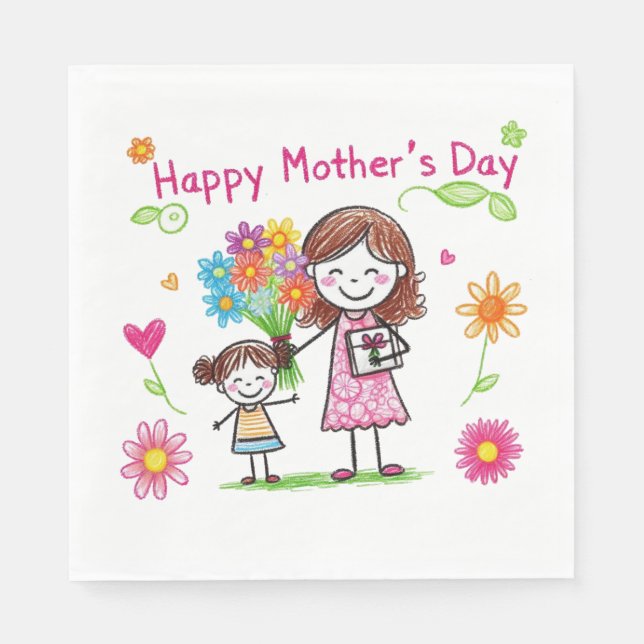 Happy Mother's Day Napkins (Front)