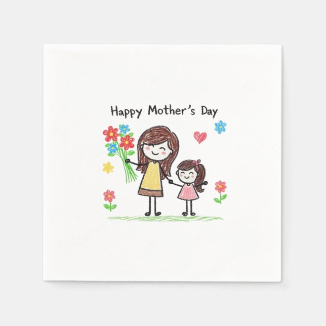 Happy Mother's Day Napkins (Front)