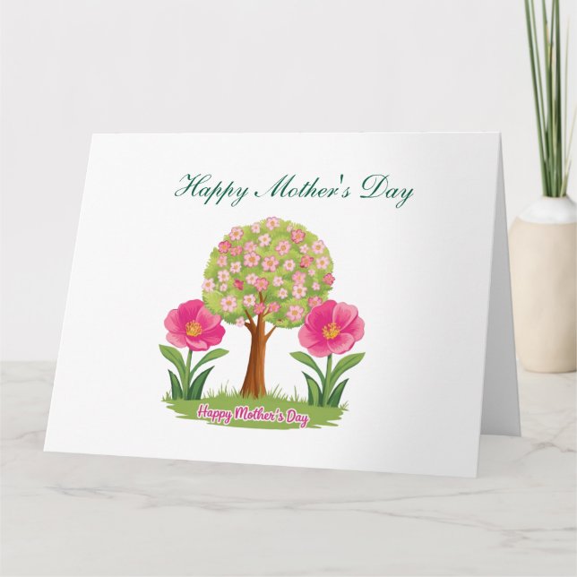 Happy Mother's Day, Nature Design  Card (Front)