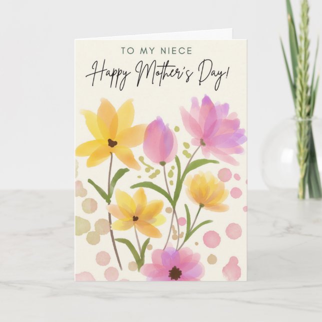 Happy Mother's Day Niece Card (Front)