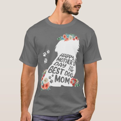 Happy Mothers Day o he Best Shih zu Mom Dog Lover  T_Shirt