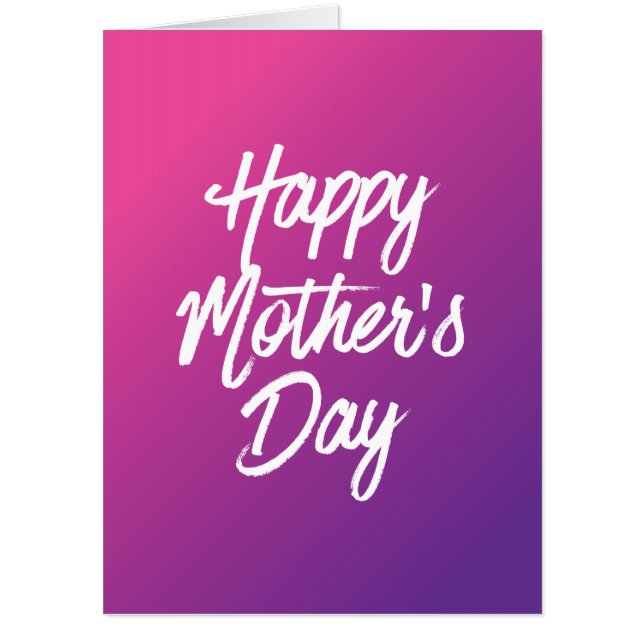 Happy Mother's Day on Oversize Card (Front)