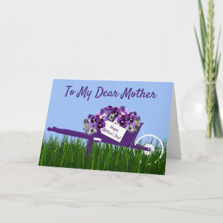 Happy Mother's Day Pansies Greeting Card