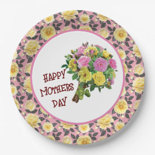 Happy Mothers Day Paper Plate