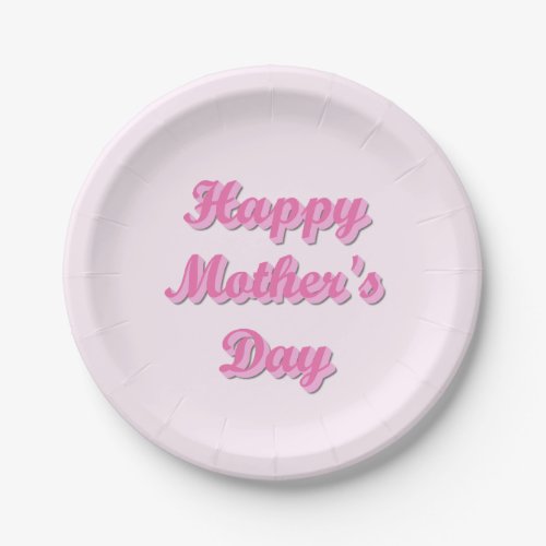 Happy Mothers Day Paper Plates