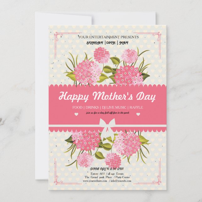 Happy Mother's Day Party Invitation (Front)