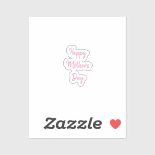 Happy Mother's Day Party Pink Simple Modern 2024 Sticker