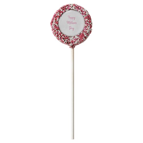 Happy Mothers Day Party Pink White Simple 2024 Chocolate Covered Oreo Pop