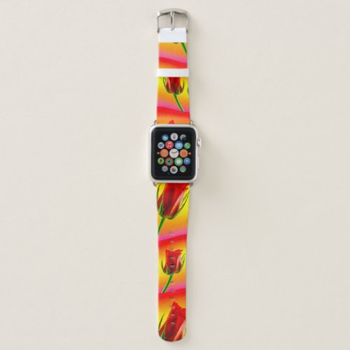 Happy Mothers Day Pattern Apple Watch Band