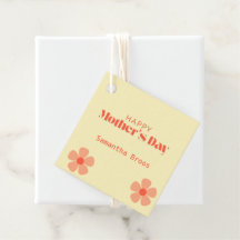 Happy Mother's day peach flowers pink