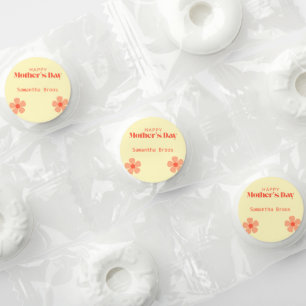 Happy Mother's day peach flowers pink Life Saver® Mints