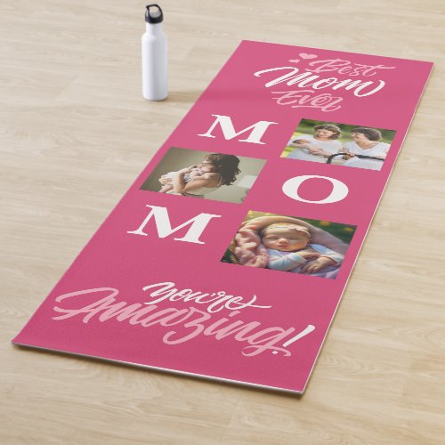 Happy Mothers Day Personalize Photo  Yoga Mat